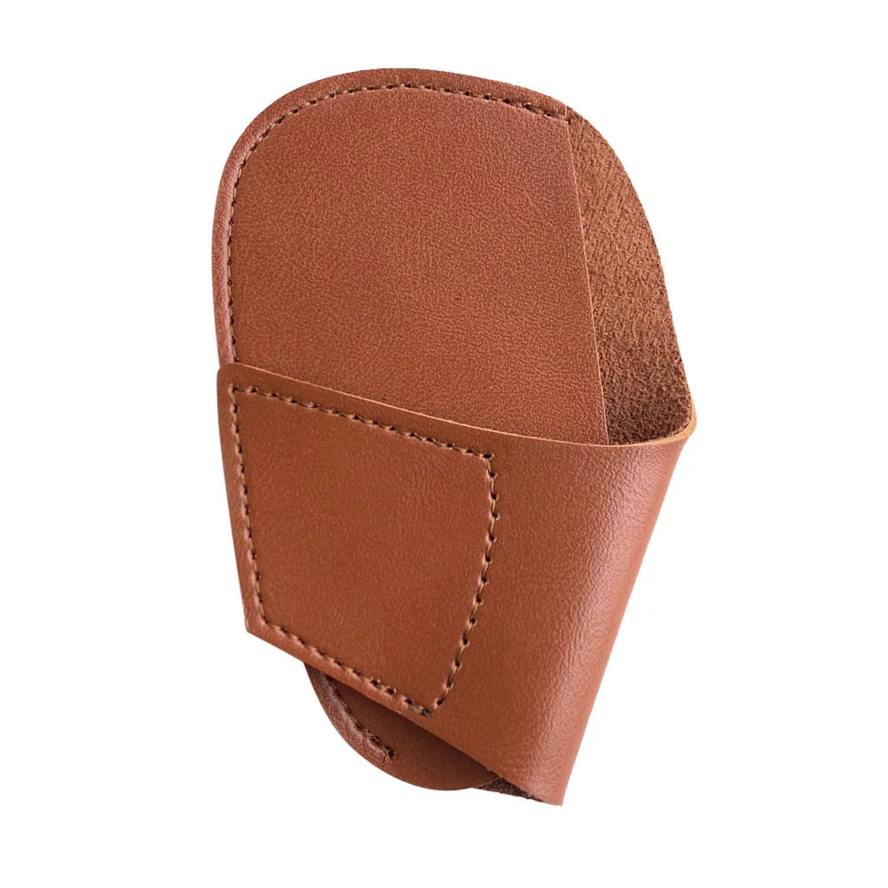 Portable Putter Cover PU Lightweight Golf Head Leather Cover Golf Accessoires for Golfers Peaceful Pleasures Health and Wellness Brown