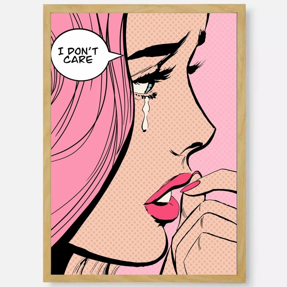 Abstract Pop Roy Lichtenstein Poster HD art sticky wall waterproof home living room bedroom bar aesthetic decoration Peaceful Pleasures Health and Wellness z14 15X20cmNoframe