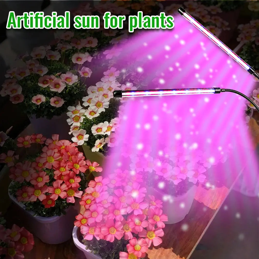 New Portable dual head plant light professional growth light full spectrum plant light plant light LED growth light Peaceful Pleasures Health and Wellness