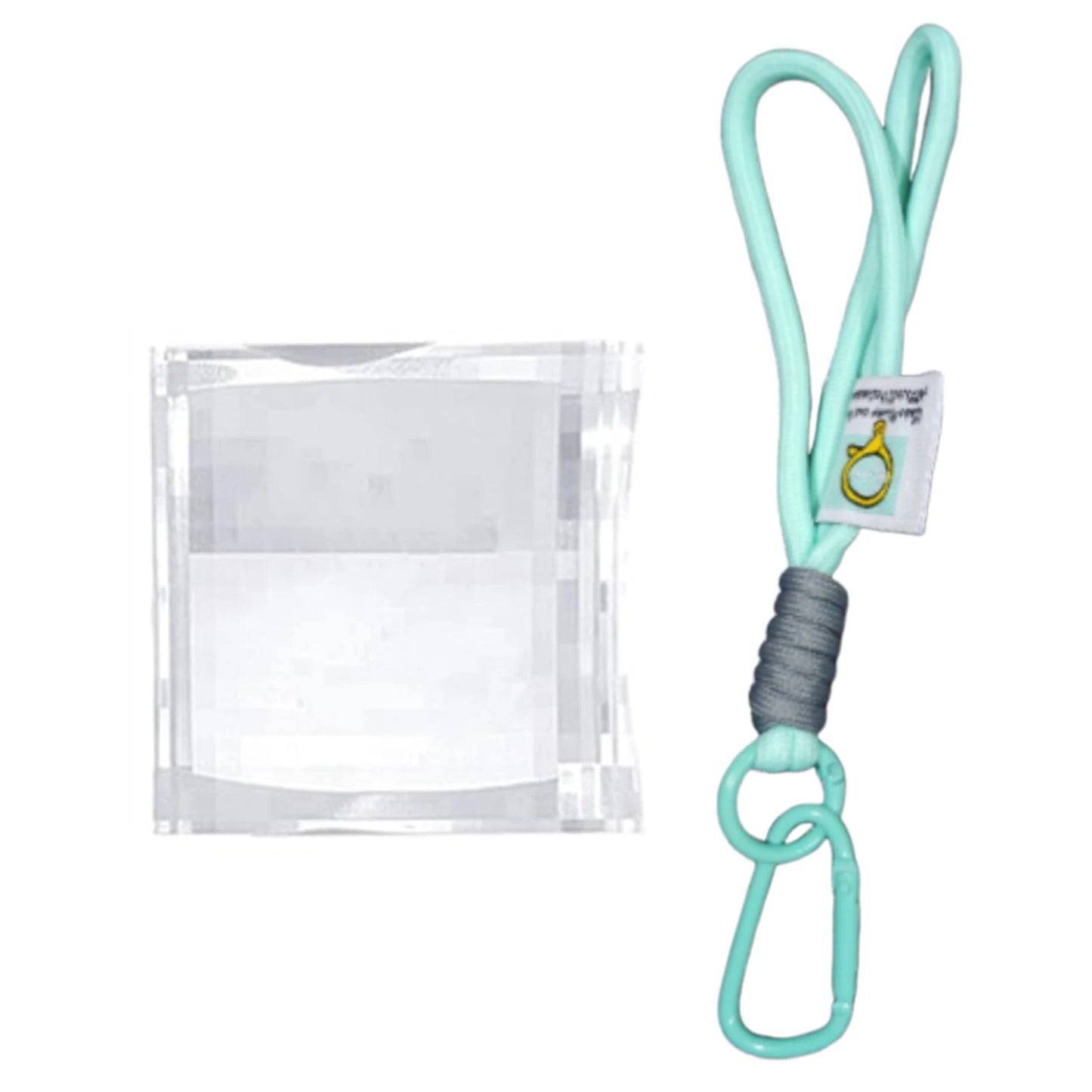 Unique Pixel-Art Keychain Clear Crystals Glass Pixel-Mirror Filter Keychain Funny Pixelated Lens For Bags Cars Present For Fans Peaceful Pleasures Health and Wellness Blue