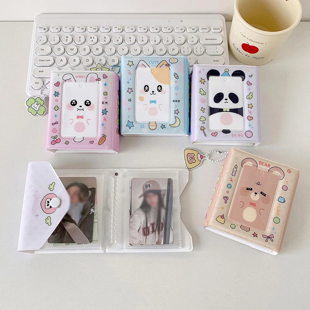 20 Double-sided Card Communication Sealed Photo Albums One Grid Three