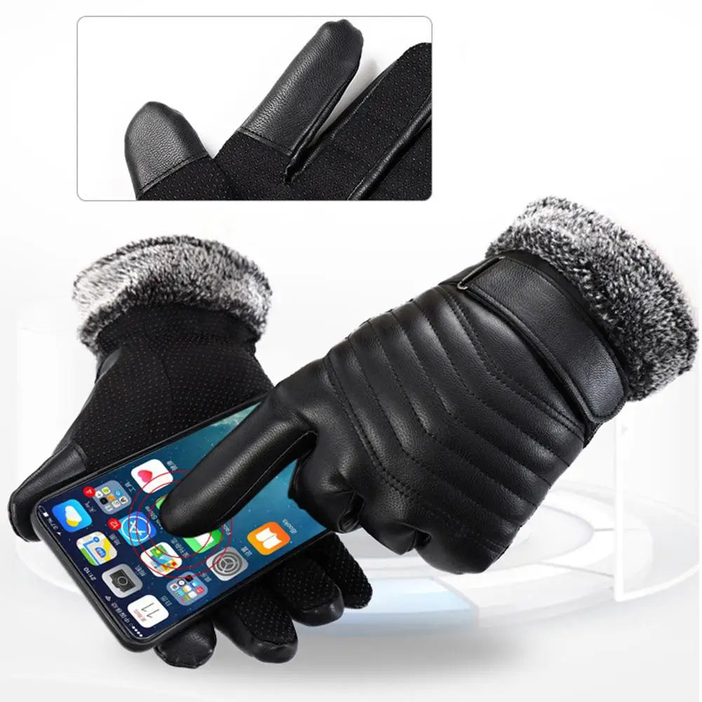 RooRuns Winter Motorcycle Gloves – Thermal Windproof Touchscreen