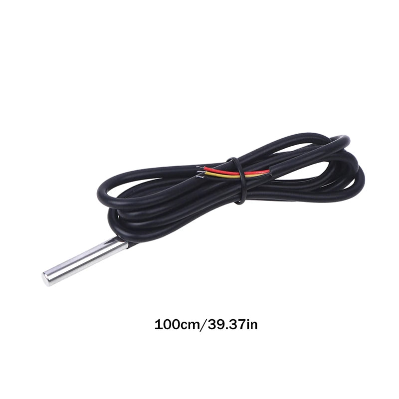 High Quality DS18B20 Waterproof Thread Temperature Probe Temperature Sensor 100cm-500cm Peaceful Pleasures Health and Wellness 100cm