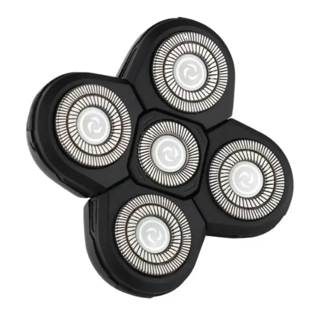 Men's Rotary Razor Replacement Heads | Multi-Blade Stainless Steel