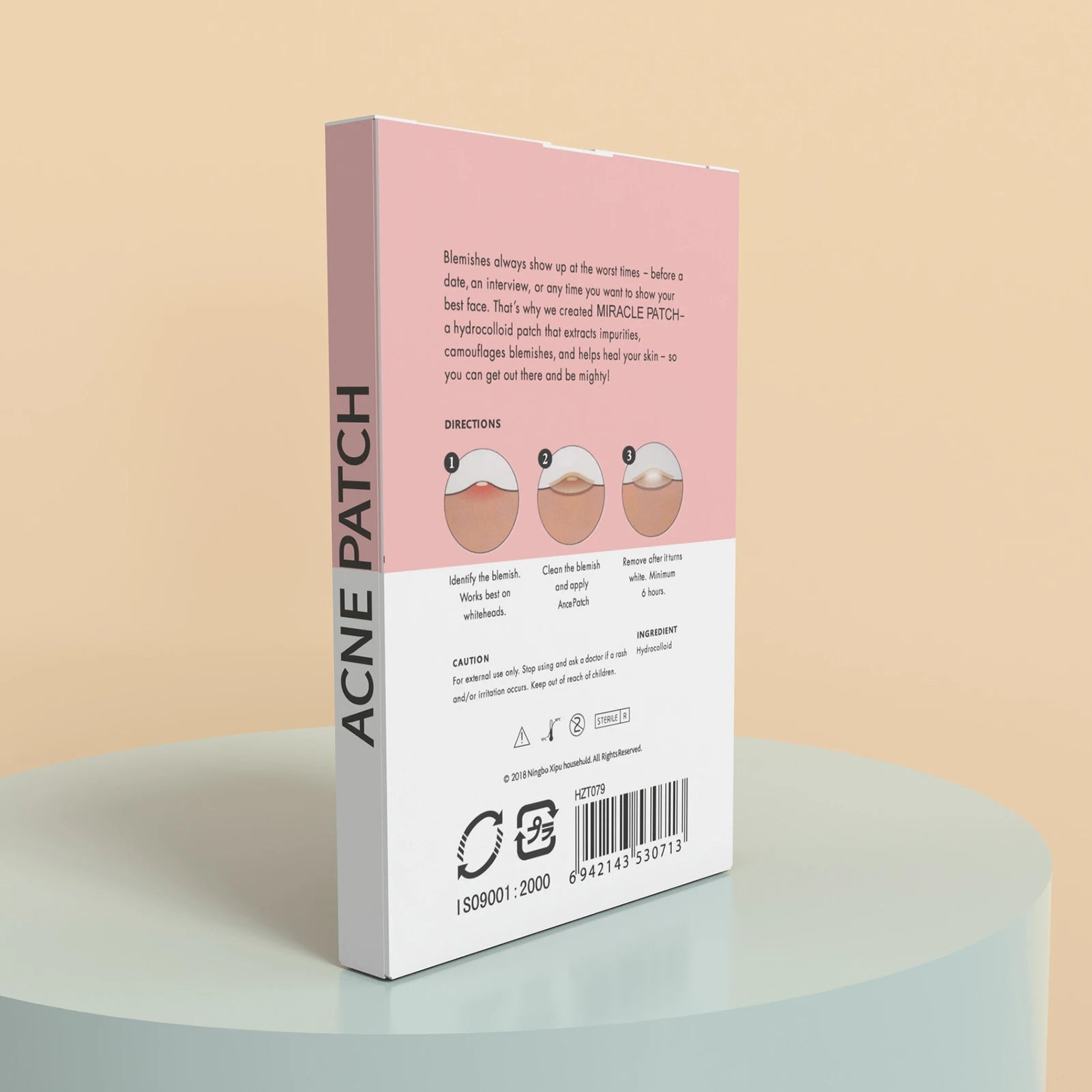【Hot sales】72Pcs Invisible Removal Pimple Anti-Acne Hydrocolloid Patches Spots Marks Concealer Waterproof Repair Sticker Peaceful Pleasures Health and Wellness