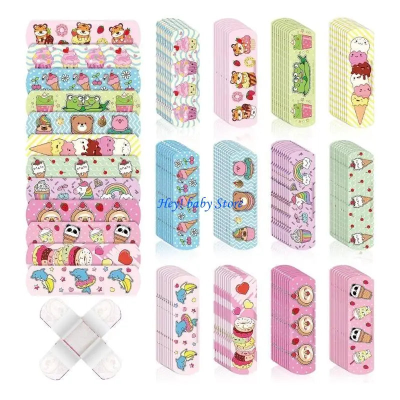 Kids Cartoon Bandages – Waterproof Adhesive Plasters, 50pcs