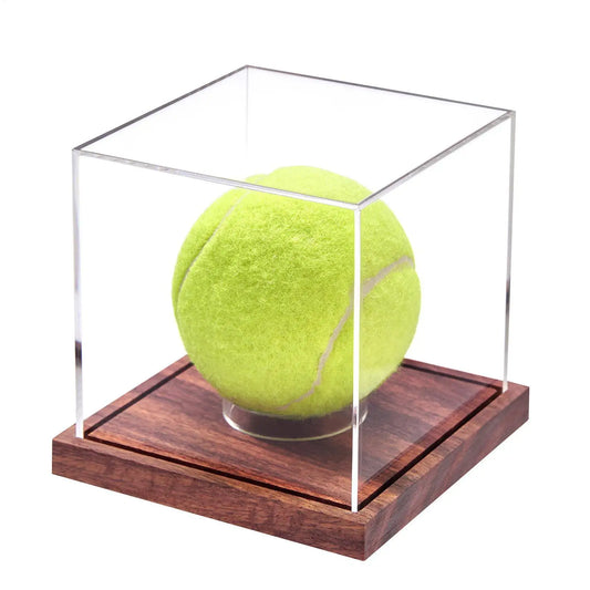 Clear Acrylic Baseball Display Case | Dustproof Countertop Box Collectible Display Case Peaceful Pleasures Health and Wellness