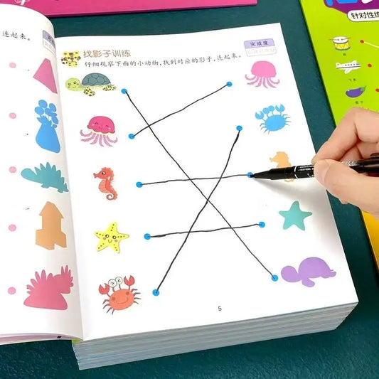 46 Pages Match Connect Logic Workbook Preschool Kindergarten Activity Peaceful Pleasures Health and Wellness