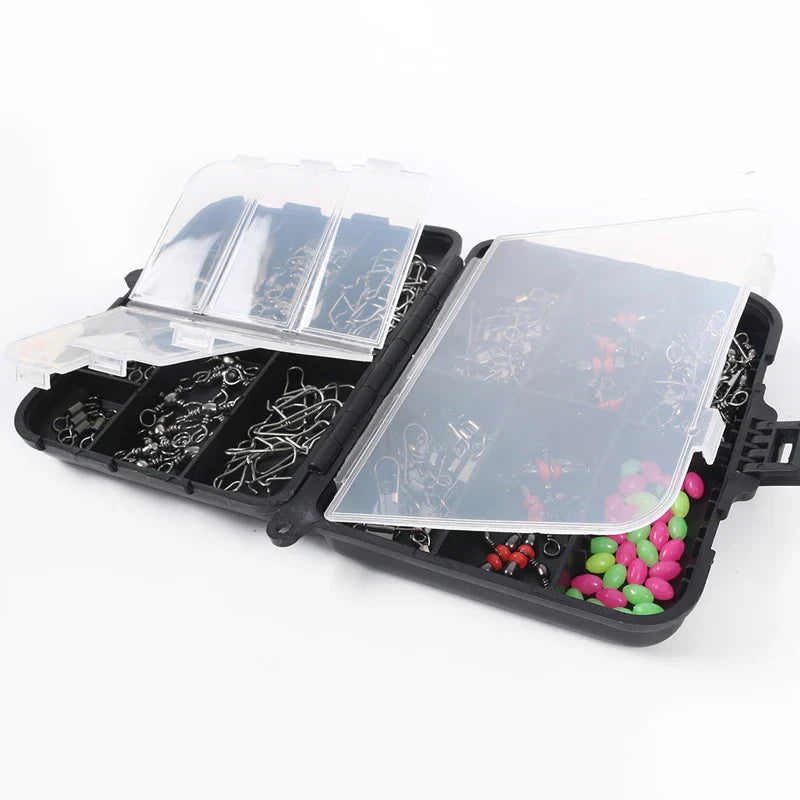 140-Piece Fishing Kit – Swivel Snaps, Clips & Connectors