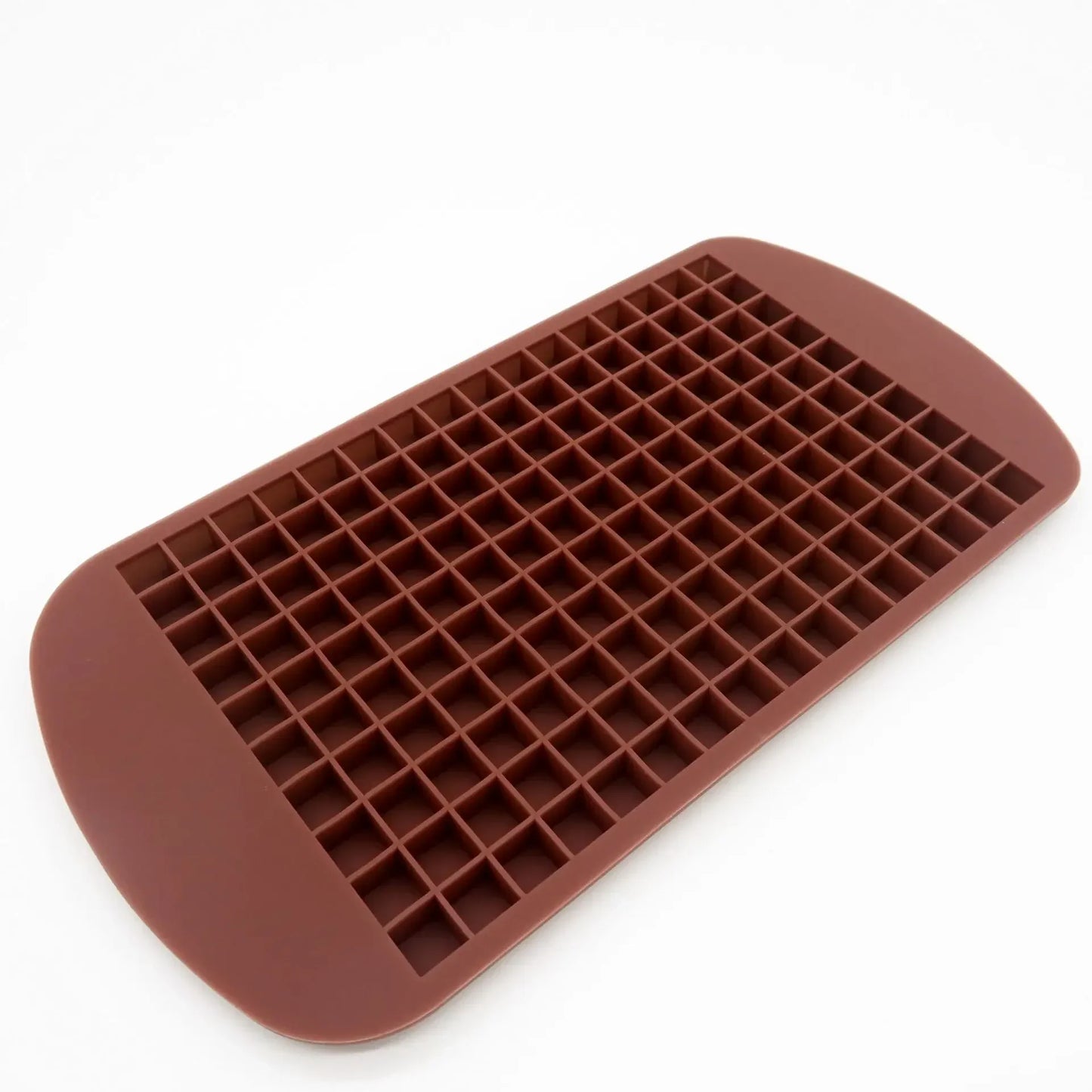 160-Grid Mini Silicone Ice Cube Tray – Foldable Small Square Mold