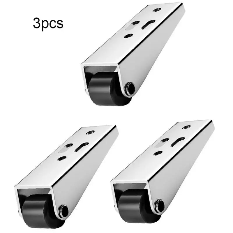 New 2Pcs Sliding Door Roller Pulley Universal Furniture Caster Wheel Mini Silent Easy-Glide Track Pulley Roller Table Cabinet Peaceful Pleasures Health and Wellness 6pcs