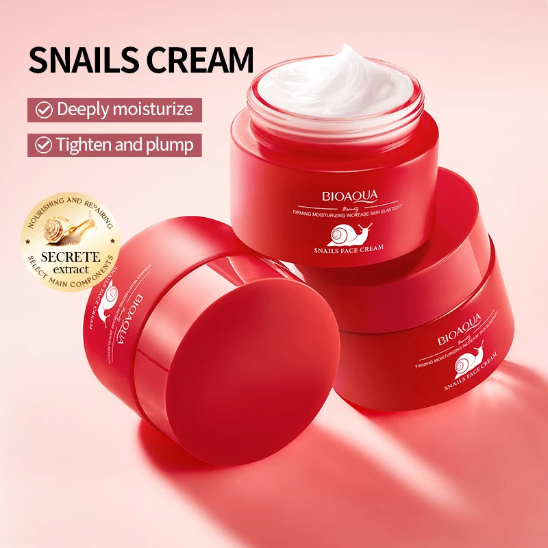 BIOAQUA Nicotinamide Face Cream – Snail Collagen Anti-Aging