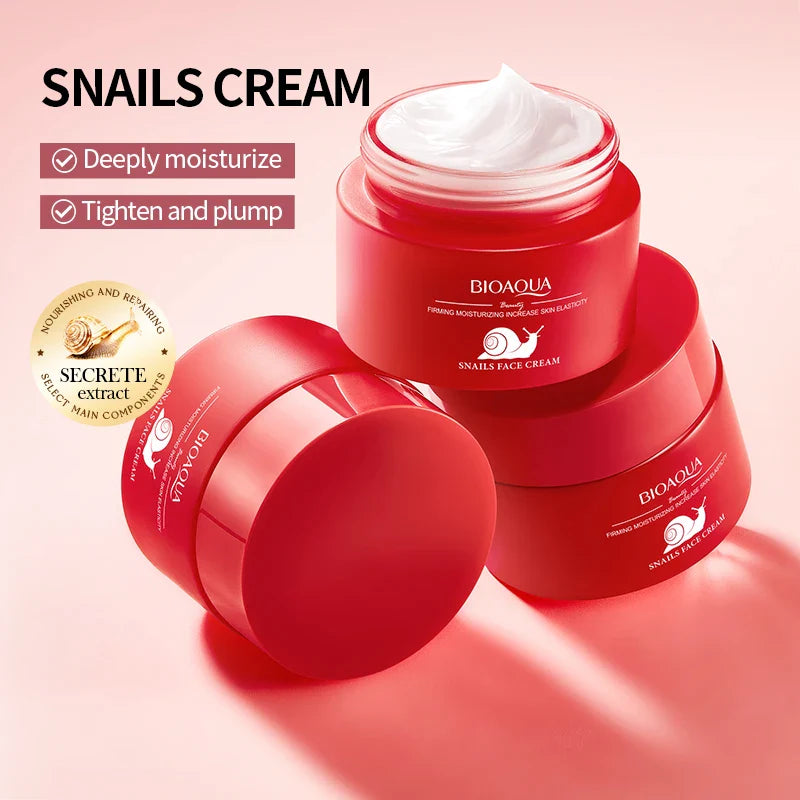 BIOAQUA Nicotinamide Face Cream – Snail Collagen Anti-Aging