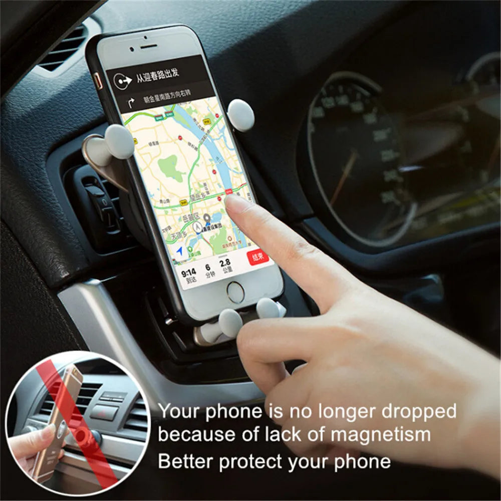 Gravity Air Vent Car Phone Holder – Universal Mount