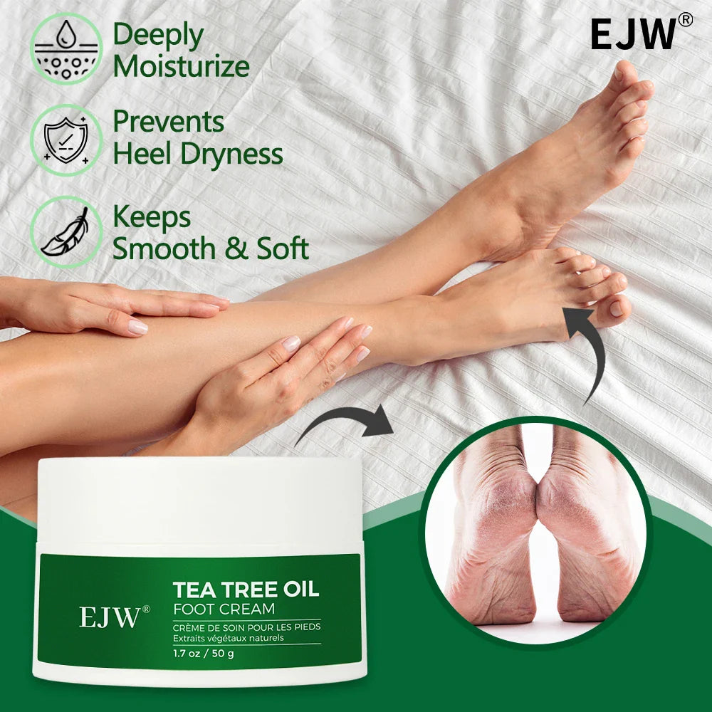 Tea Tree Oil Foot Cream – Dry Cracked Heels & Callus Balm