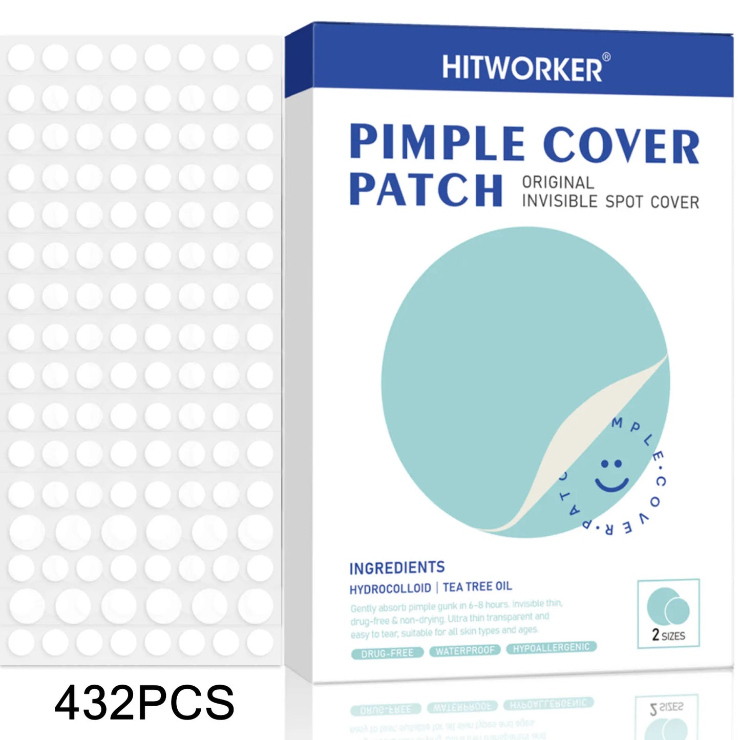 Hydrocolloid Acne Patches Bulk Pack | 108–432 Count