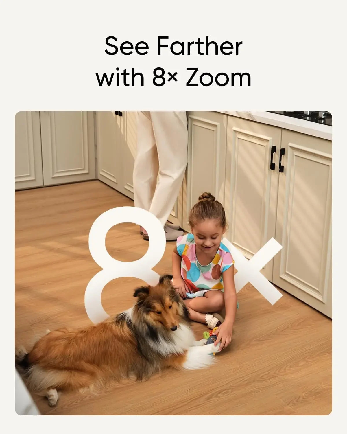 Indoor Security Camera with Dual 4K UHD Lenses, 8x Zoom, 360° View, AI Tracking for Home Monitoring Peaceful Pleasures Health and Wellness