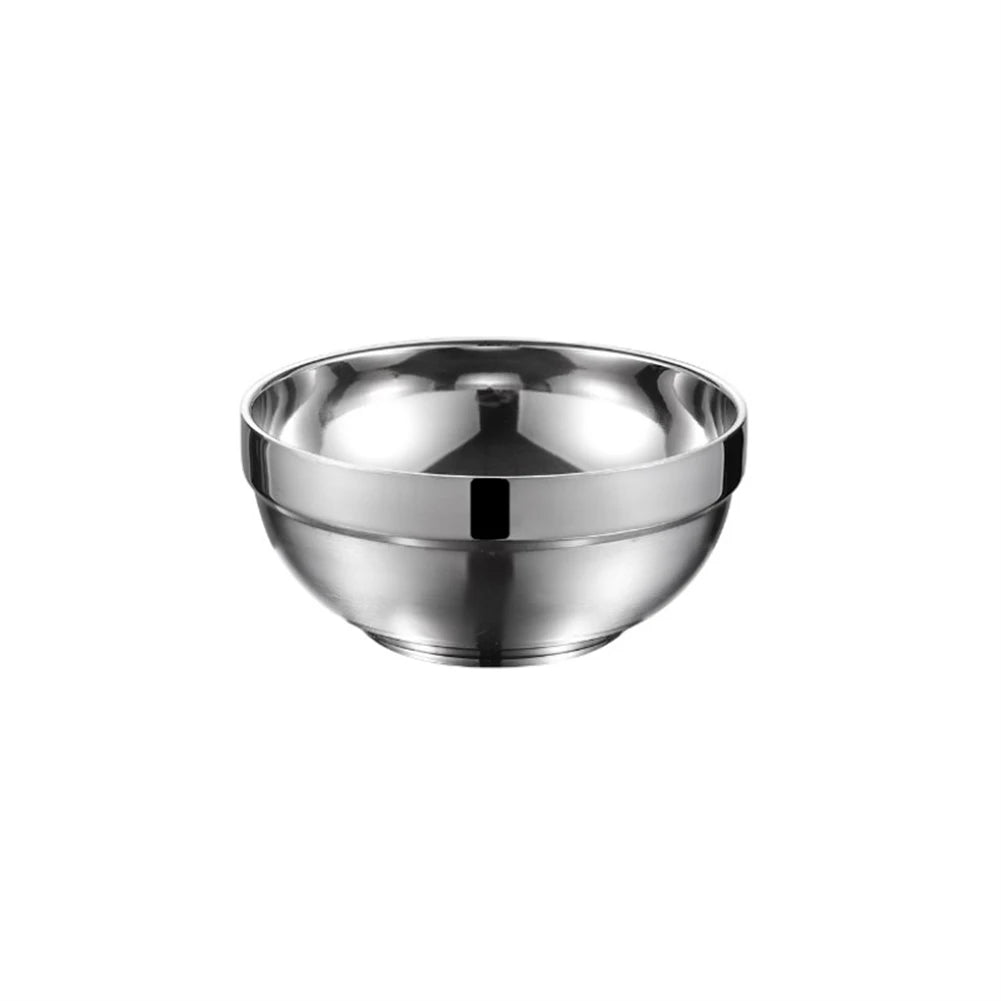 Stainless Steel Bowl Double Layer Thickening Family Kitchens Outdoor
