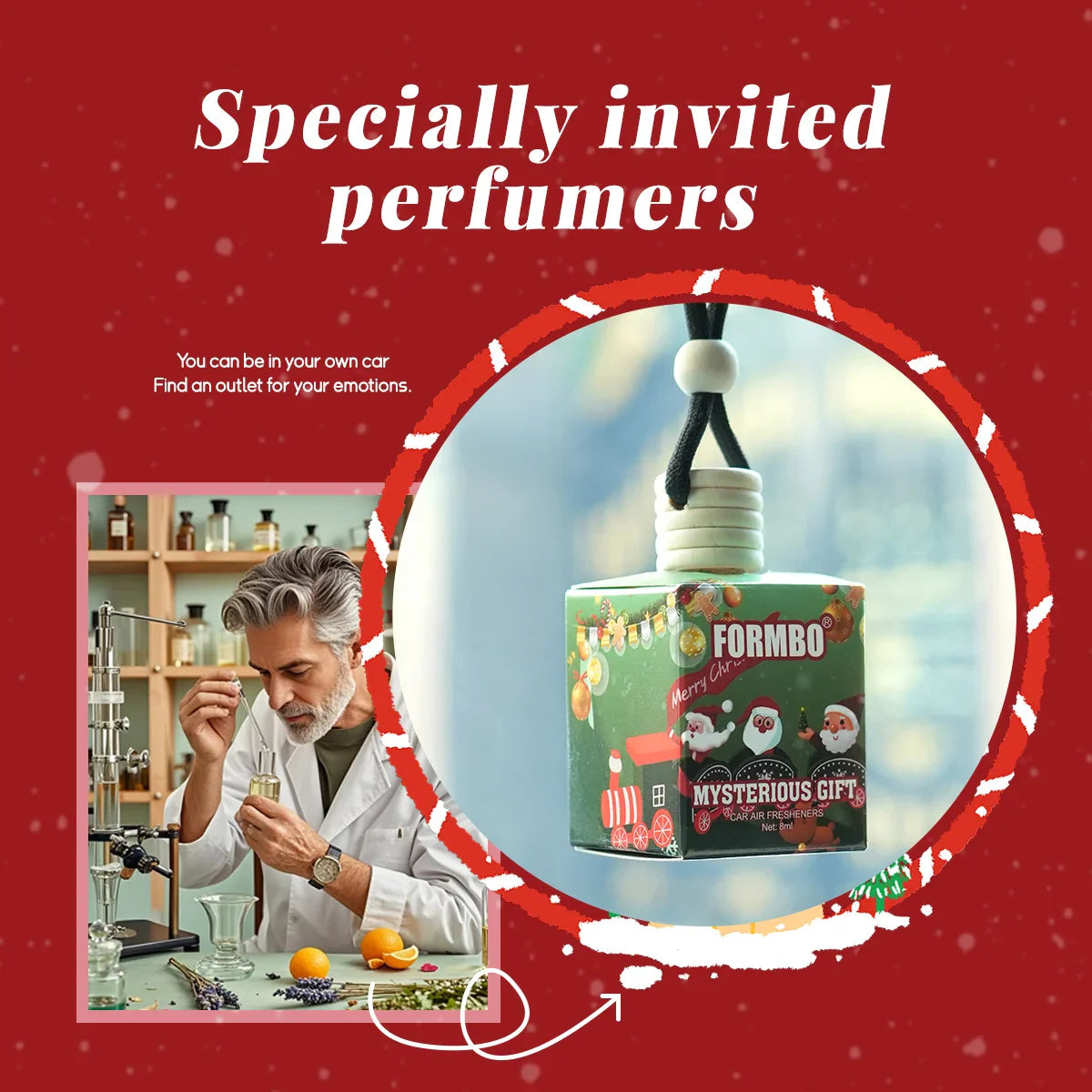 4-Pack Christmas Snowman Car Air Freshener – Lasting Fragrance