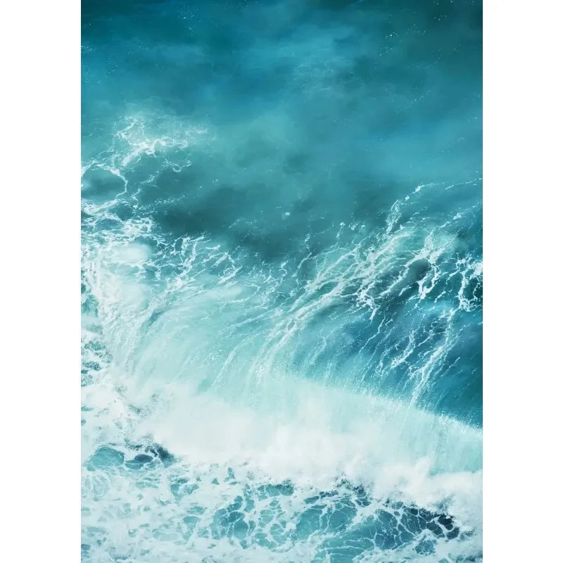 Summer Sunshine Beach Surf Palm Trees Sea View Poster Canvas Paintings Wall Art Pictures Home Decor Peaceful Pleasures Health and Wellness 10 20x30cm Unframed