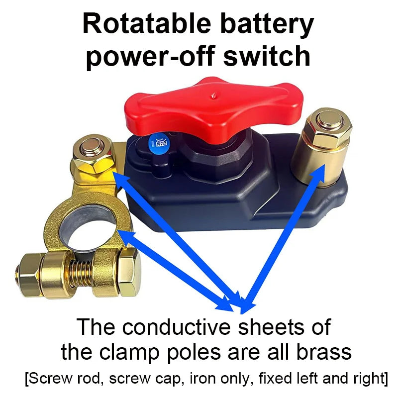 Car Battery Disconnect Switch 16-17mm | Universal Cut-Off Knob