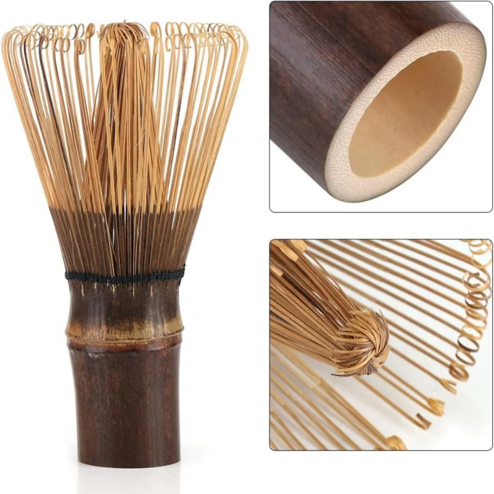 Bamboo Matcha Whisk, Handcrafted Organic Traditional Japanese Chasen, Matcha Stirrer Wisk Mixer Brush for Green Tea, Coffee Peaceful Pleasures Health and Wellness