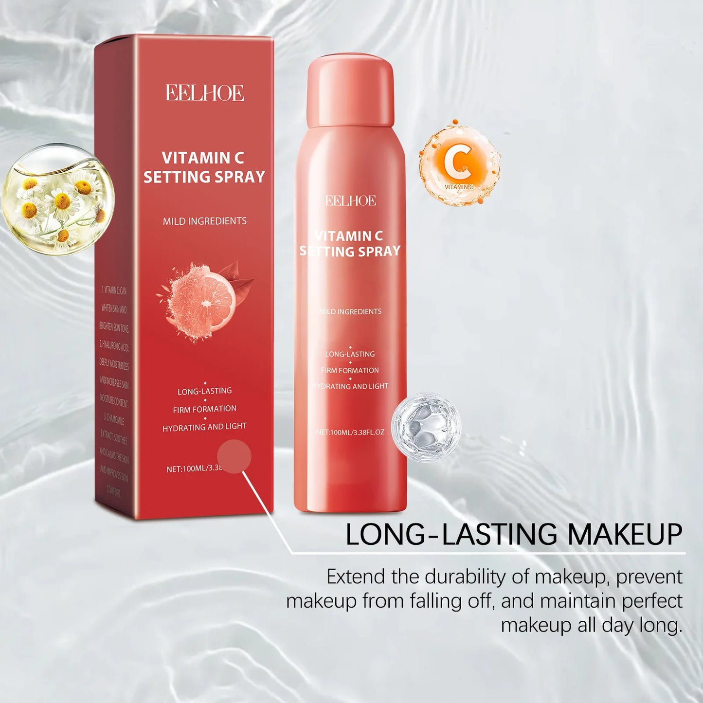 EELHOE Makeup Fixer Spray Waterproof Oil Control Peaceful Pleasures Health and Wellness