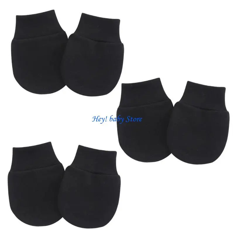 Baby Anti-Scratch Mittens | Newborn Face Protection Gloves 3-Pack