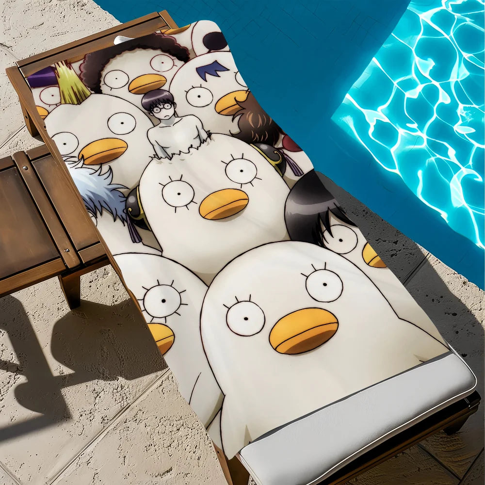 Gintama Anime Beach Towel – Quick Dry, Soft, Multi-Size