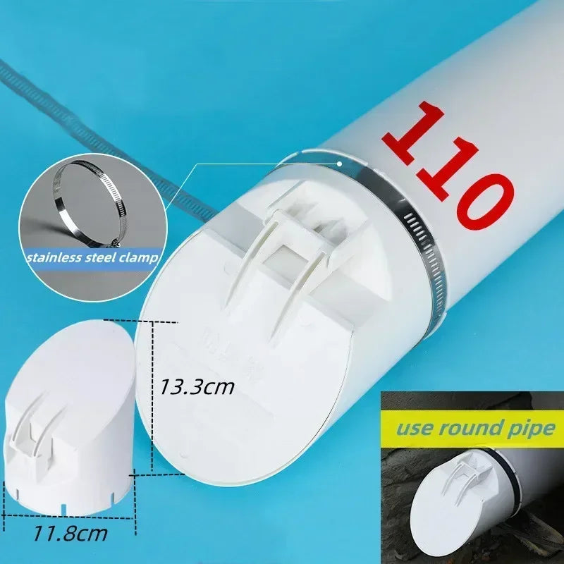 50–160mm Anti-Odor Drain Pipe Floor Drain Cap & Plug Cover