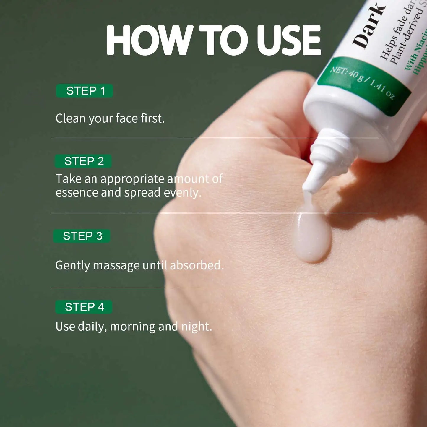 Dark Spot Correcting Glow Serum Brighten Skin Tone 5% Niacinamide Dark Spot Remover Skin Care Serum for Face 40g Peaceful Pleasures Health and Wellness