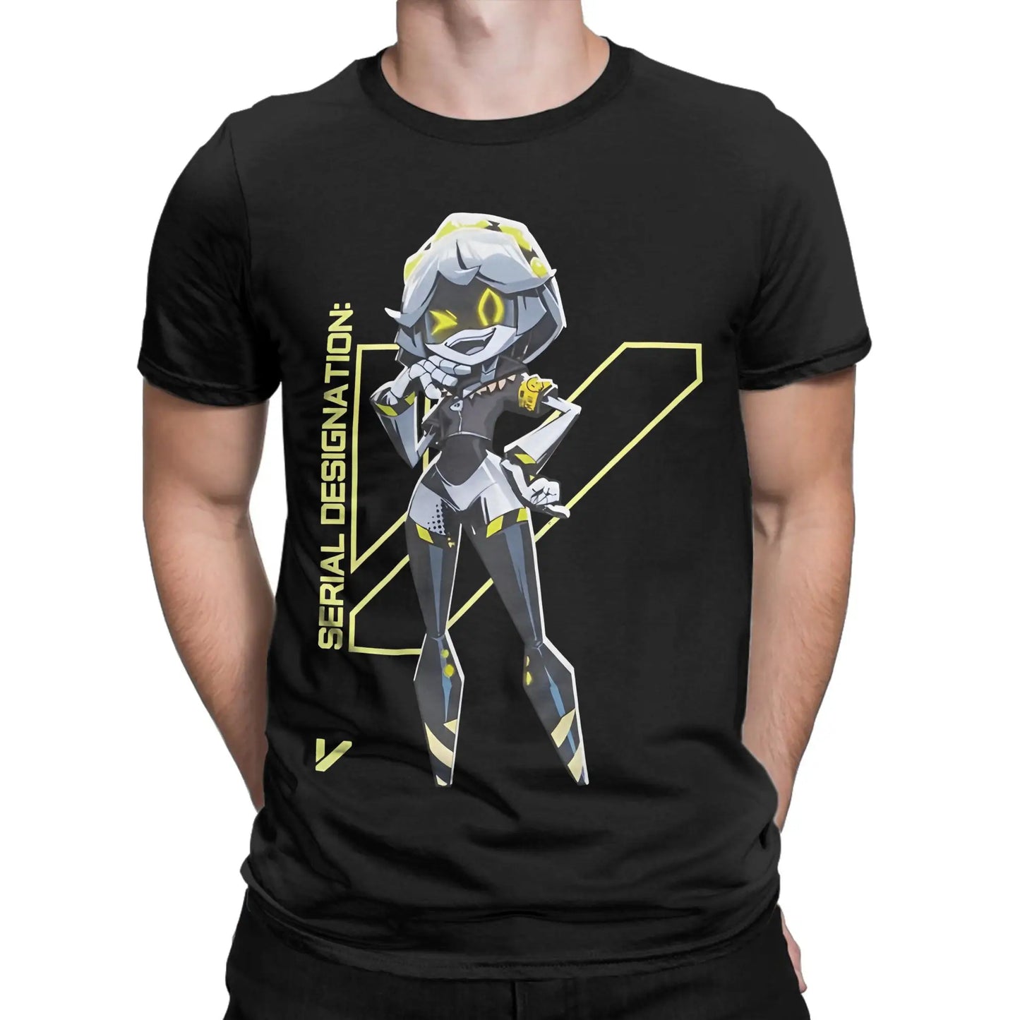 Murder Drones T-Shirts Men Game Character Funny 100% Cotton Tees Round Neck Short Sleeve T Shirt Gift Idea Clothes Peaceful Pleasures Health and Wellness