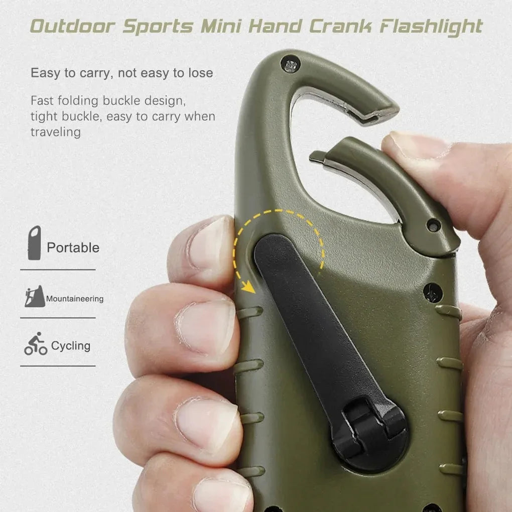 Solar Hand Crank LED Flashlight – Emergency Dynamo Torch