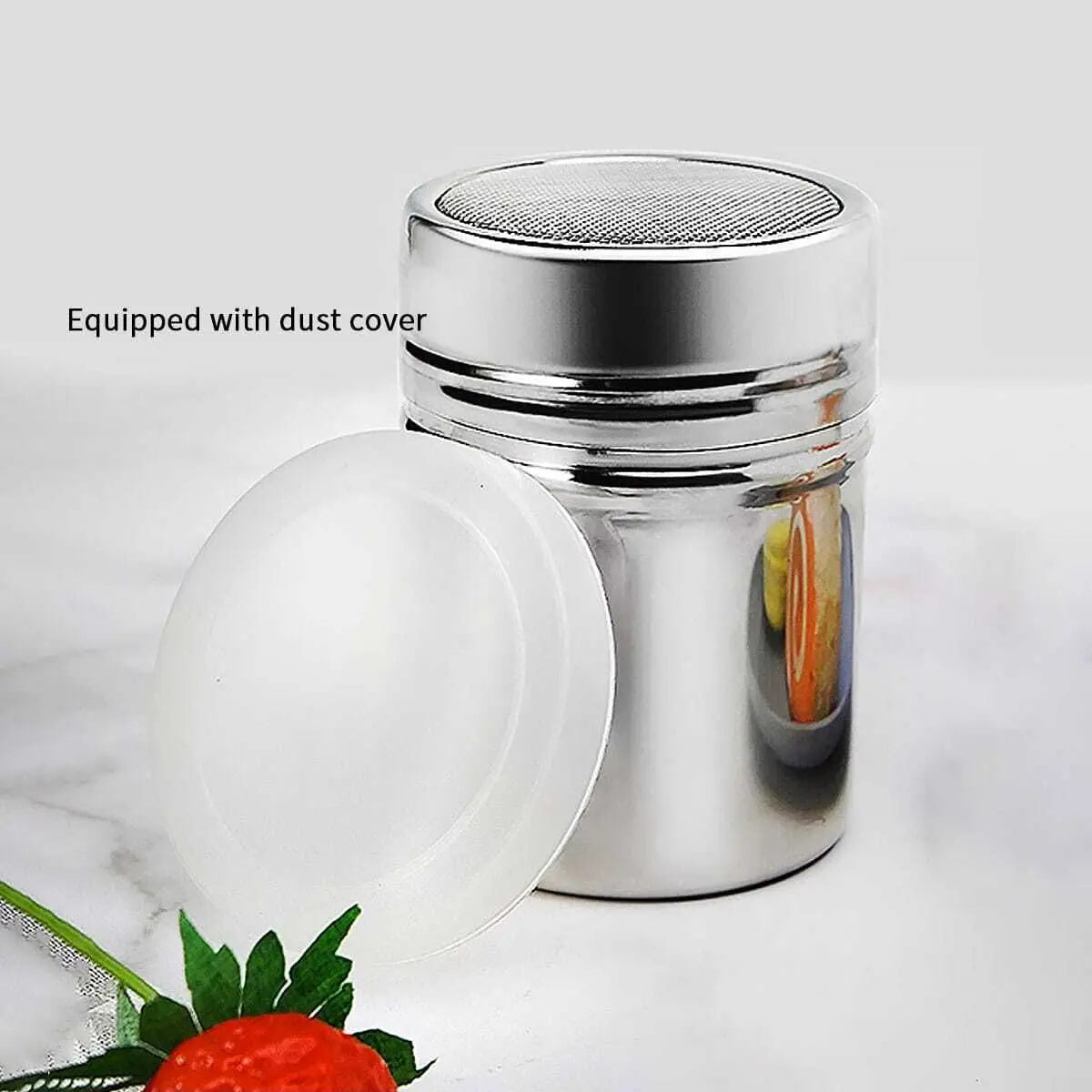 Stainless Steel Mesh Powder Shaker – Cocoa, Spice & Sugar