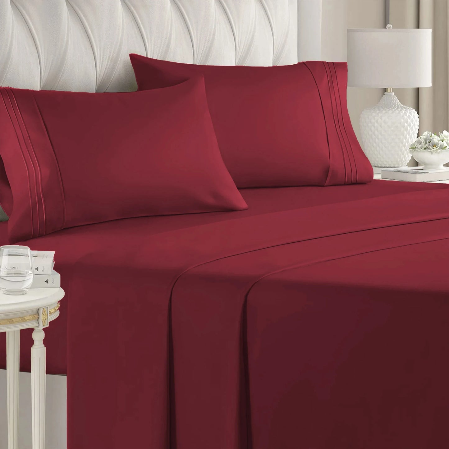 Battilo 4-Piece Luxury Microfiber Bed Sheet Set | All Sizes