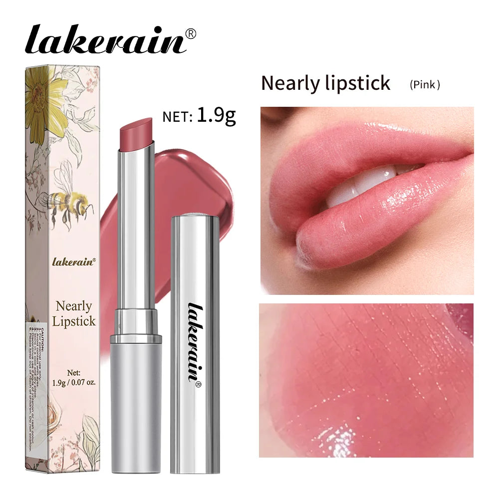 Lakerain Colorless Nearly Lip Balm Lipstick Long Lasting Hygienic Moisturizing Lips Plumper Nourish Makeup Lip Care Cosmetics Peaceful Pleasures Health and Wellness Pink