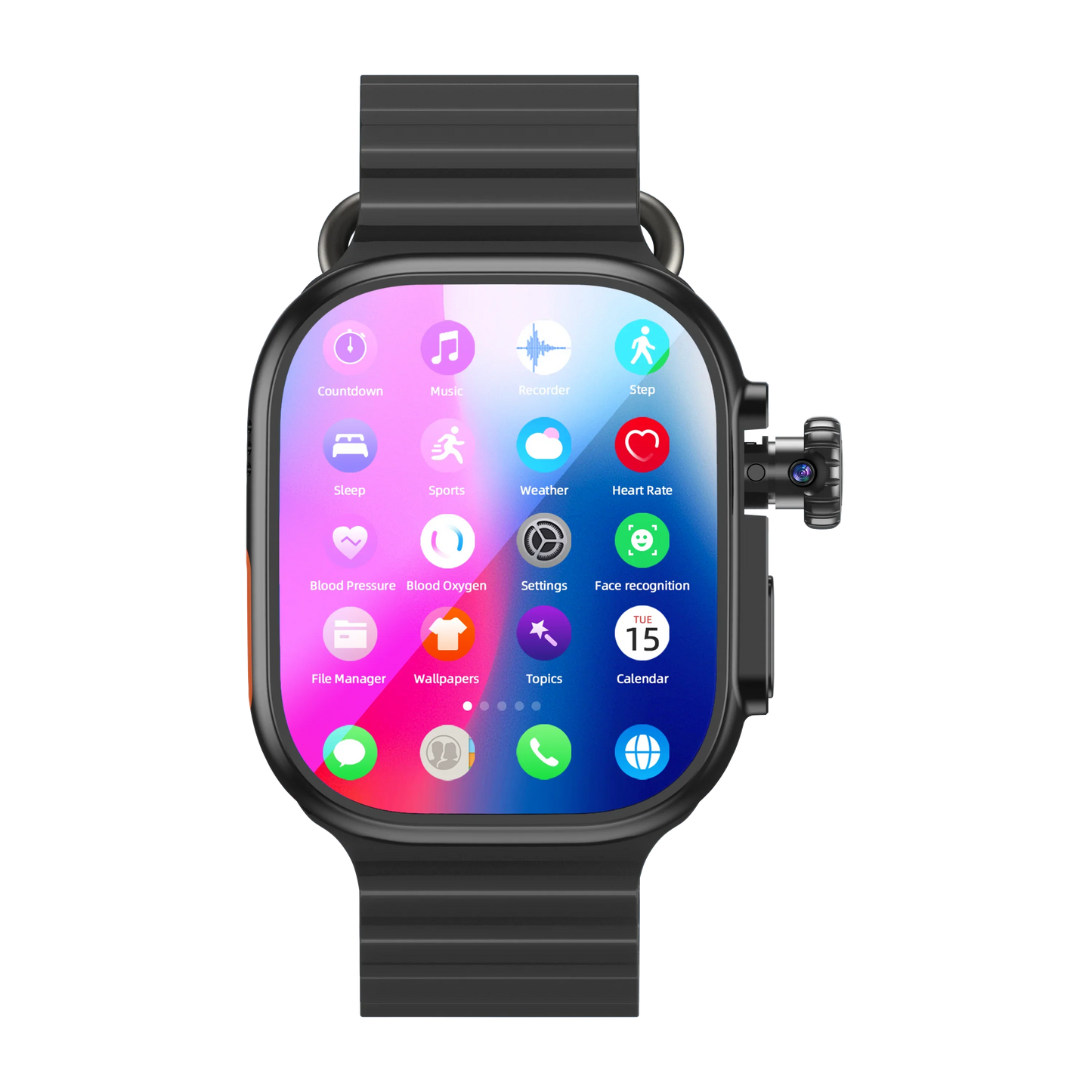Zestbolt DW200 Pro Android 13 4G Smartwatch – Rotary Camera