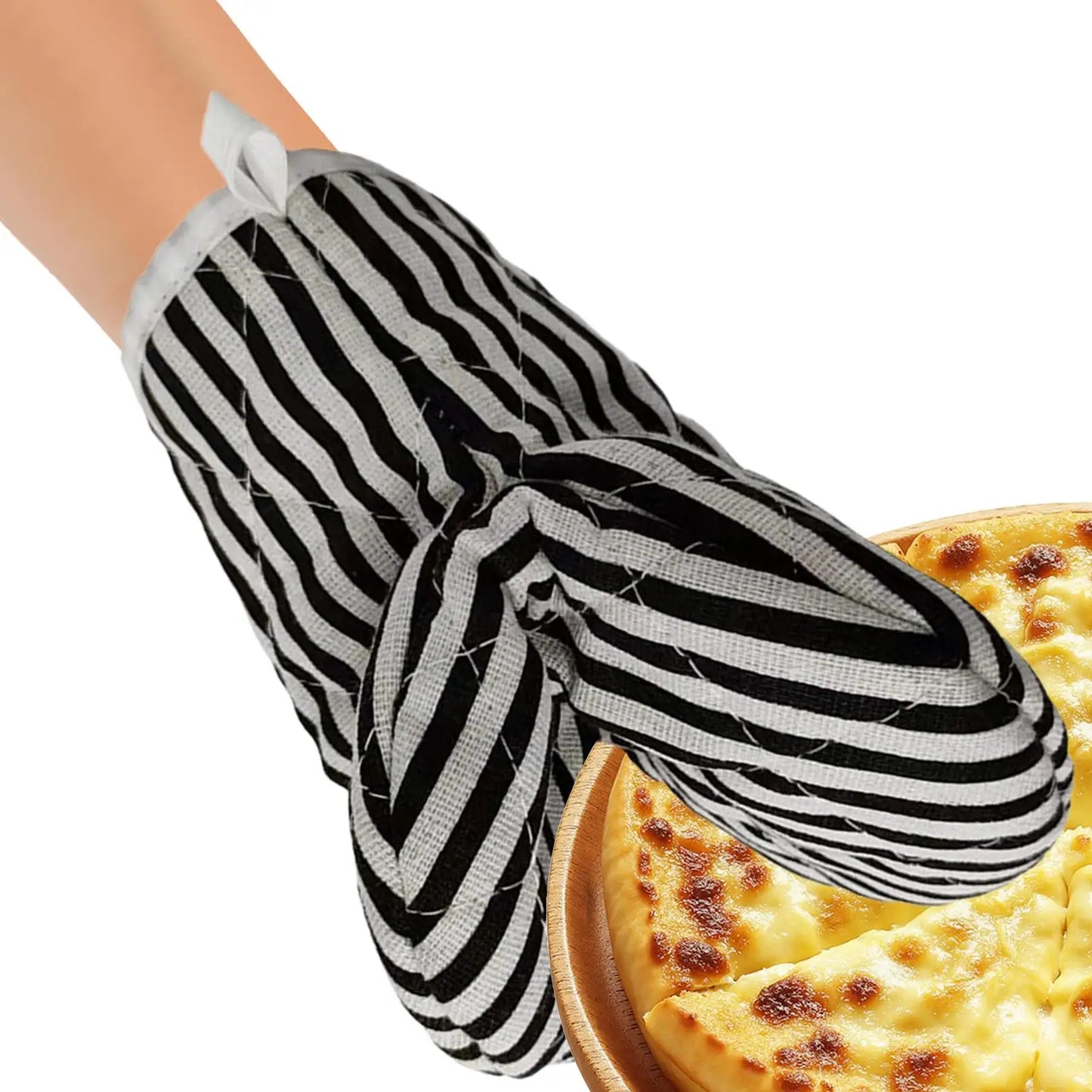 Heat-Resistant Oven Mitts | Thick Insulated Kitchen Gloves