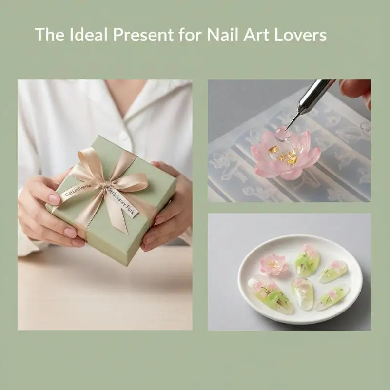 3D Lotus Silicone Nail Art Mold | UV Gel & Acrylic DIY