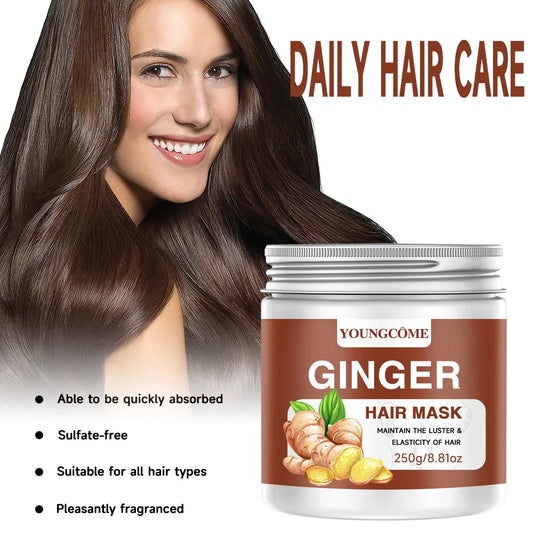 YOUNGCOME Ginger Hair Mask – Biotin & Keratin Deep Conditioner Deep Conditioning Hair Mask Oasis Select