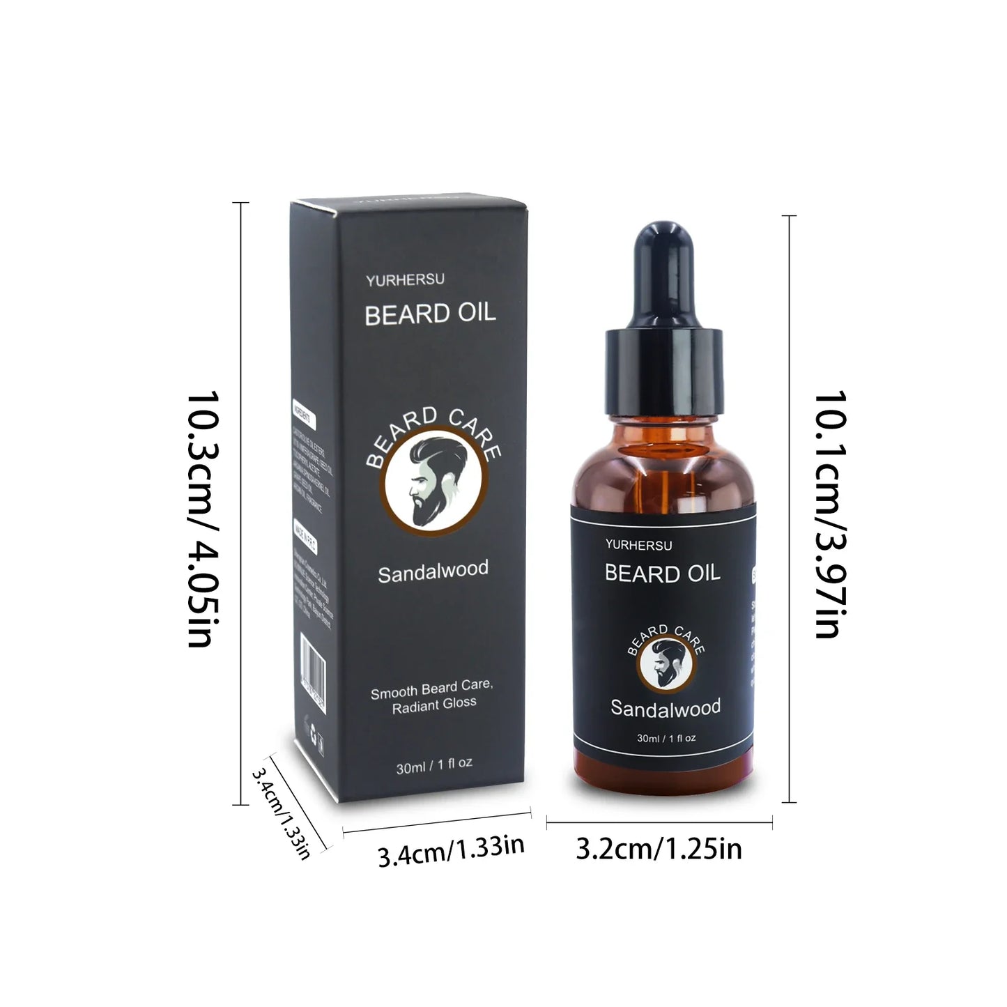 YURHERSU Beard Growth Oil – Soft, Thick & Smooth 30ml