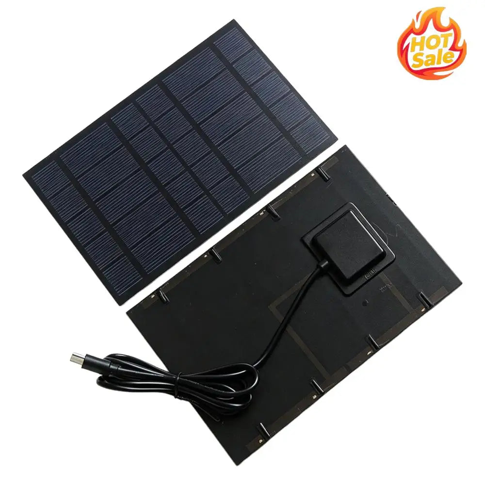 VODOOL 2.5W Portable Solar Panel Charger – Type-C Camping