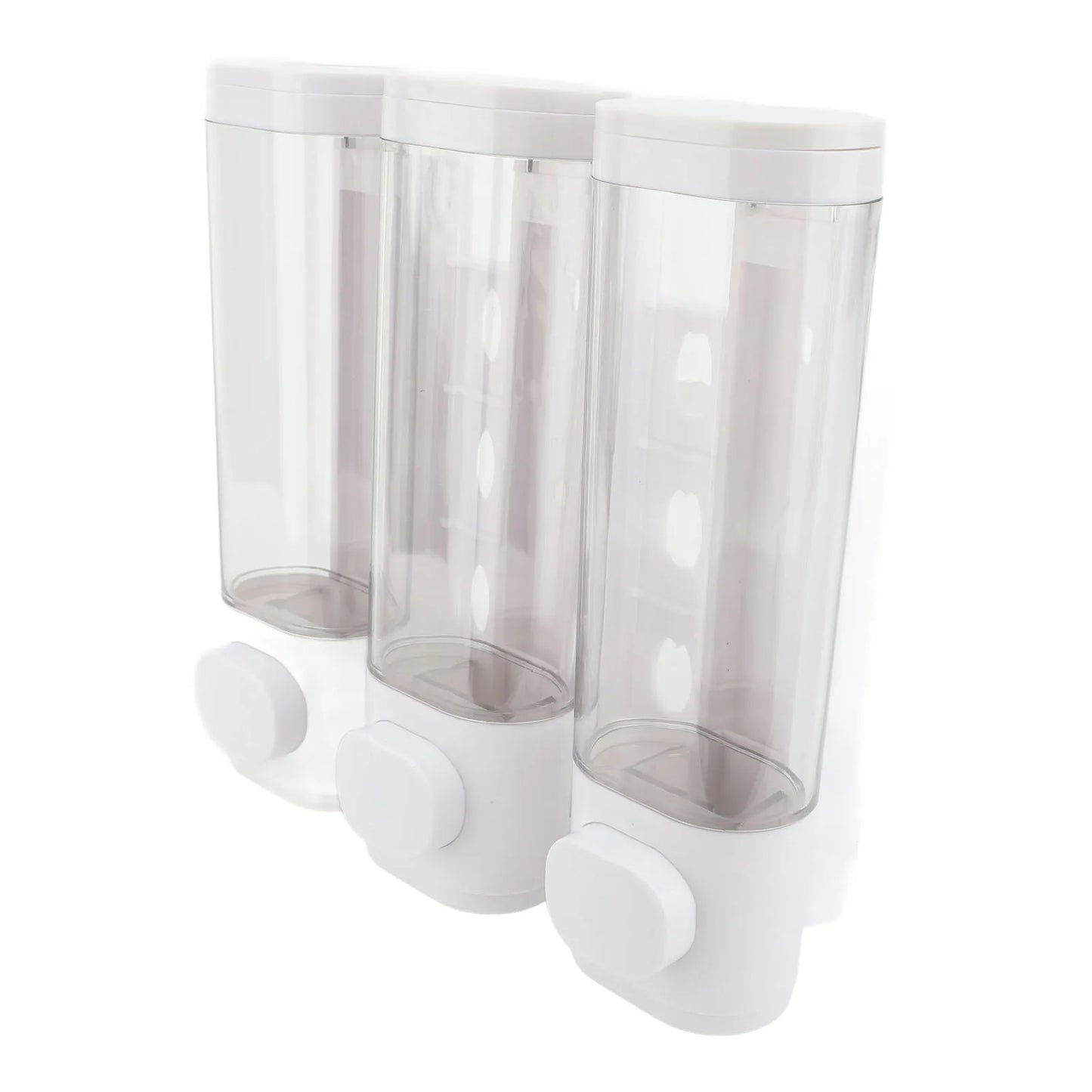 Liquid Soap Dispenser 300ml Leakproof 3 in 1 Wall Mount Press Liquid Dispenser ABS Reusable Transparent for Bathroom Peaceful Pleasures Health and Wellness