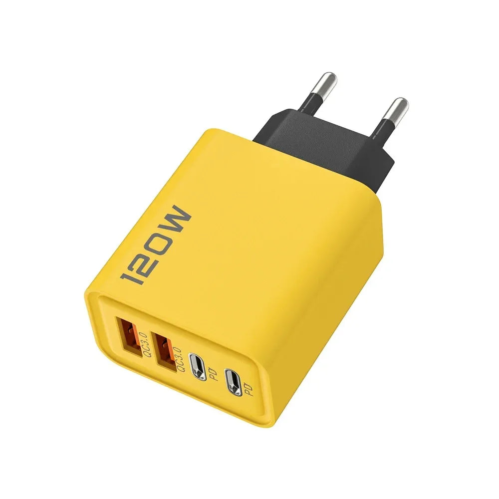 120W 4-Port USB-C Fast Wall Charger – iPhone & Android