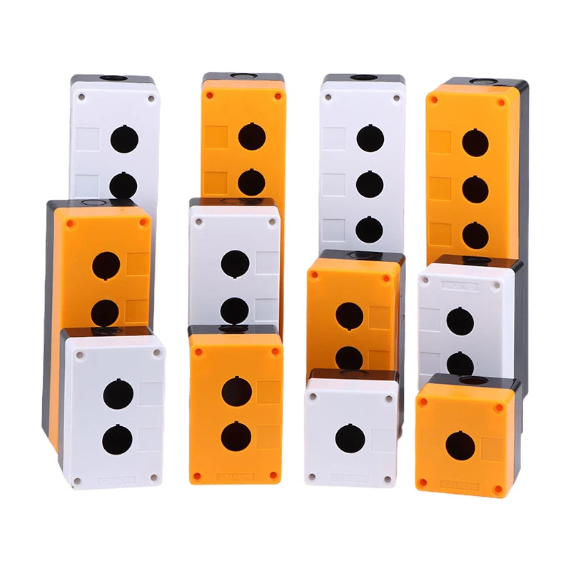 New 22mm Installation Aperture Waterproof Dust-proof LA38Lay 37X B2 Button Switch Control Box 1/2/3/4/5 Hole Height 65mm Peaceful Pleasures Health and Wellness