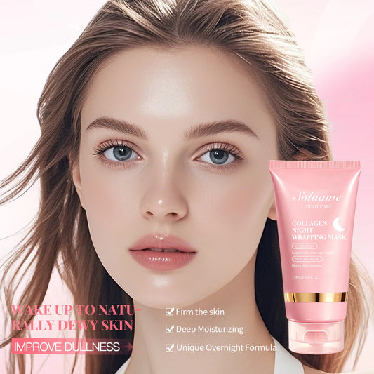 Collagen Night Wrapping Mask for Effective Brightening Peaceful Pleasures Health and Wellness