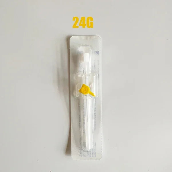 Sterile IV Cannula with Port & Wings 10–50pcs | 14G–24G Catheters
