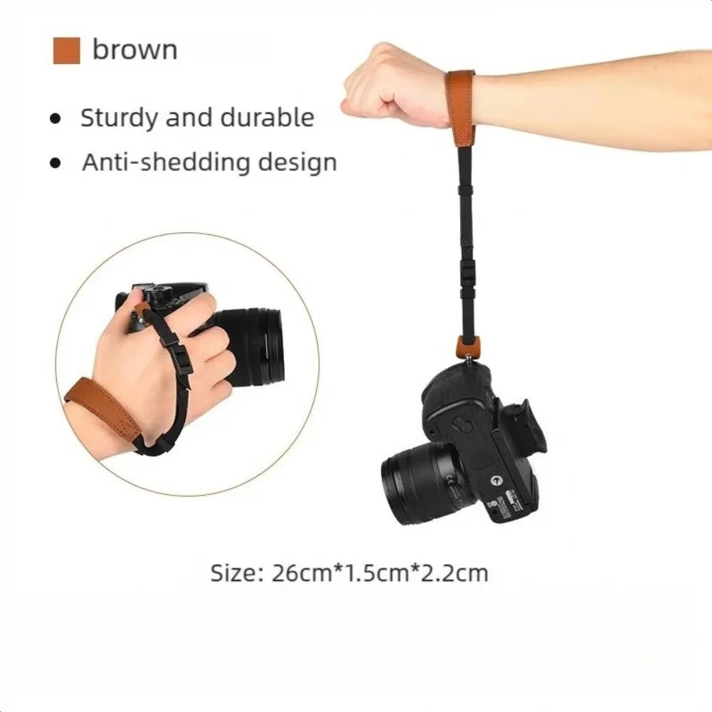 Casual Multifunctional DSLR Camera Wrist Strap Universal Photography Wrist Strap Safety Protects The Camera and Frees Your Hands Peaceful Pleasures Health and Wellness