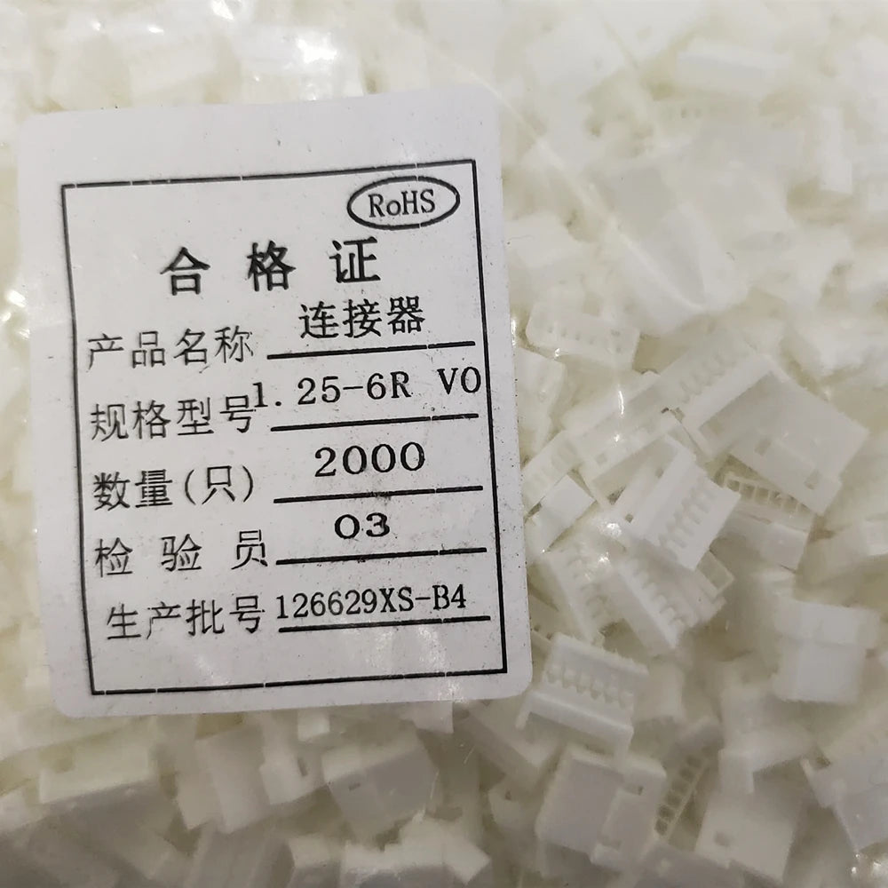 2000Pcs Micro JST 1.25 Air docking Female Connector Housing 1.25mm Pitch 2P 3P 4P 5P 6P Plug Plastic Shell Peaceful Pleasures Health and Wellness