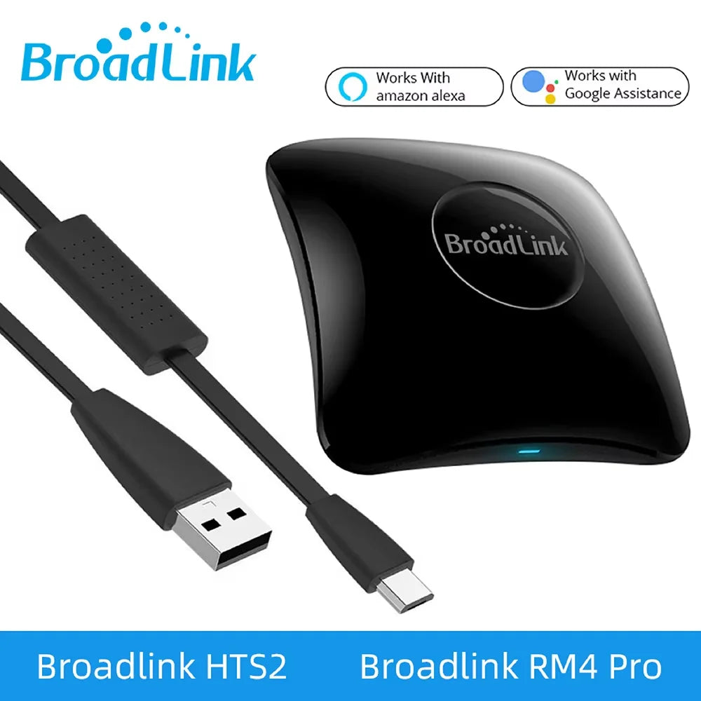 BroadLink RM4 Pro RM4+ HTS2 Version Smart Remote control with Temperature Humidity Sensor Wireless Universal Remote Smart Home Peaceful Pleasures Health and Wellness RM4 PRO Add HTS2